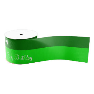 St. Patrick's  Day Happy Birthday Ribbon Grosgrain Ribbon