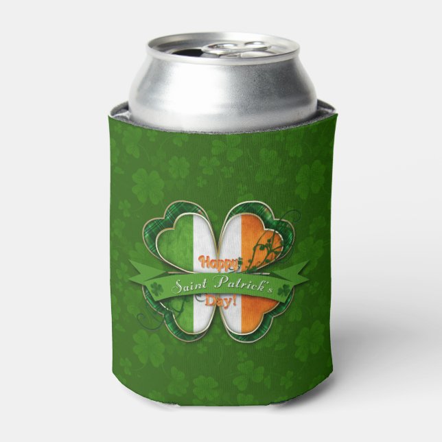 St. Patrick's Day - Happy St. Patrick's Day Can Cooler (Can Front)