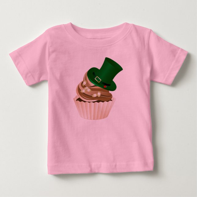 St Patricks Day Hat Cupcake Baby T-Shirt (Front)