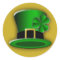 St Patricks Day Hat Round Stickers