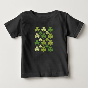 St Patrick's Day Heart Lucky Clover Shamrock Baby T-Shirt
