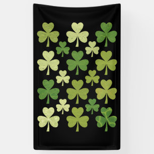 St Patrick's Day Heart Lucky Clover Shamrock  Banner