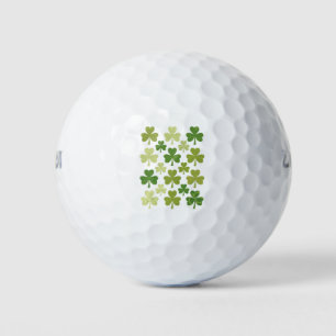 St Patrick's Day Heart Lucky Clover Shamrock  Golf Balls