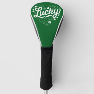 St Patrick's Day Heart Lucky Clover Shamrock Golf Head Cover