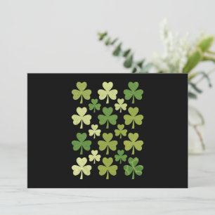 St Patrick's Day Heart Lucky Clover Shamrock Invitation