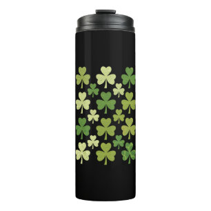 St Patrick's Day Heart Lucky Clover Shamrock  Thermal Tumbler