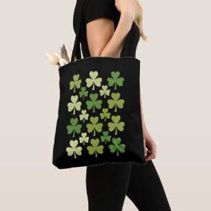 St Patrick's Day Heart Lucky Clover Shamrock  Tote Bag