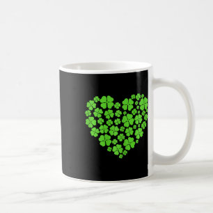 St Patricks Day Hearts Shamrock Clover Women Girls Coffee Mug