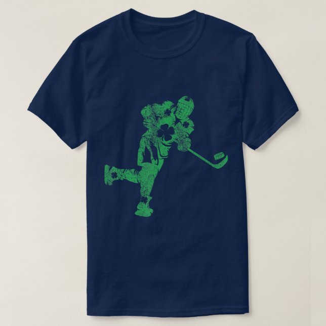St Patricks Day Hockey Irish Boys Saint Paddys Sha T-Shirt (Design Front)