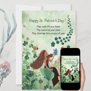 St. Patrick's Day Holiday Card with Music