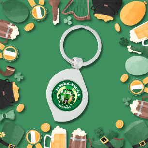 St. Patrick's Day in Montreal Key Ring