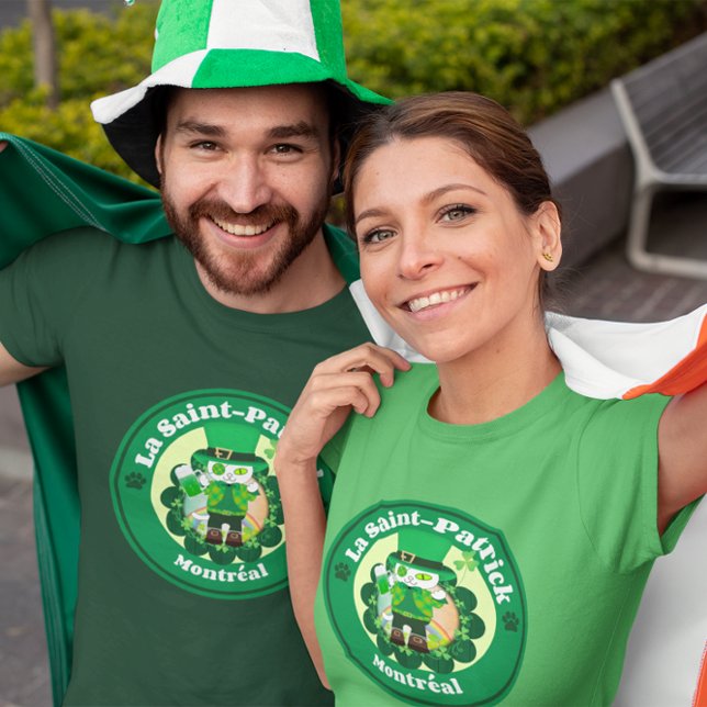 St. Patrick's Day in Montreal T-Shirt (St. Patrick's Day in Montreal T-Shirt)