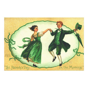"St. Patrick's Day in the Morning." Vintage Card Photo Print