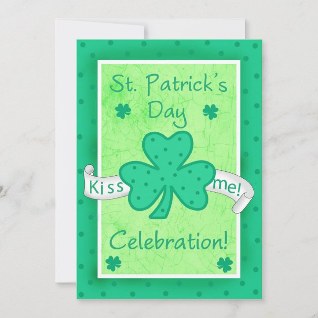 St. Patrick's Day Invitation for Celebration Party (Front)