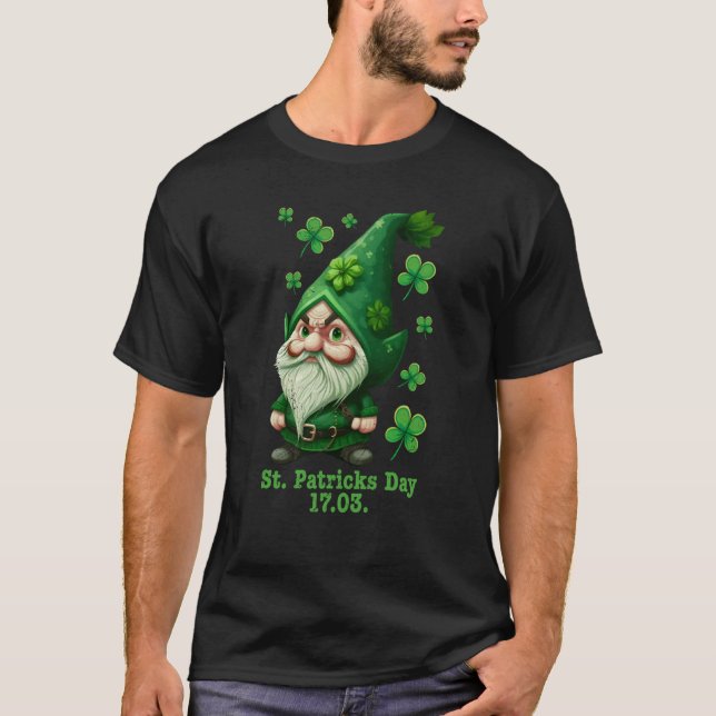 St Patrick's Day Ireland Leprechaun T-Shirt (Front)