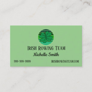 St. Patrick's Day Irish 4 Leaf Clover Retro Business Card