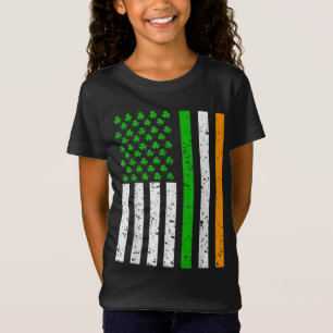 St Patricks Day Irish American Flag Shamrocks Men T-Shirt
