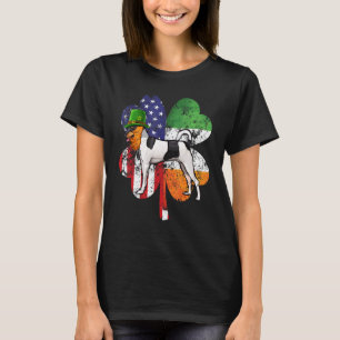 St Patricks Day Irish American Flag Toy Fox Terrie T-Shirt