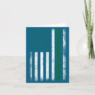 St. Patrick's Day Irish American Flag Vintage Card