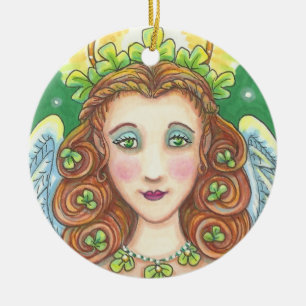 St. Patrick's Day IRISH ANGEL CHRISTMAS ORNAMENT