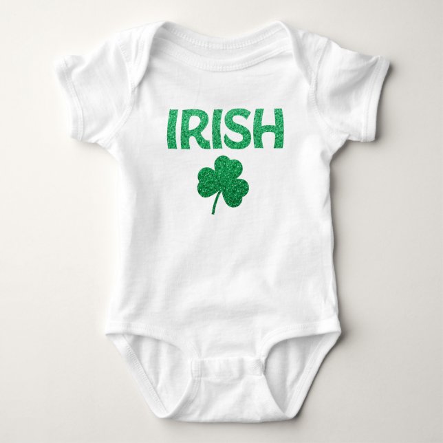 St Patricks Day Irish Baby Bodysuits (Front)