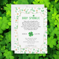 St Patrick's Day Irish Baby Sprinkle Shower