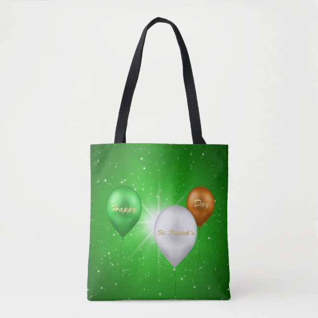St. Patrick's Day Irish Balloons - Tote Bag (Front)