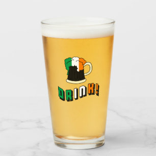 St Patricks Day Irish Beer Funny Pint Glass