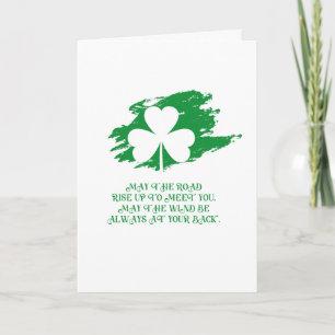 St Patrick's Day Irish Blessing Card