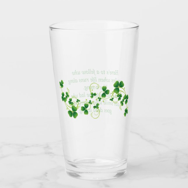 St. Patrick's Day Irish Blessing Pint Glass (Front)