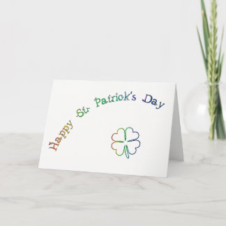 St. Patrick's Day Irish Blessing Poem-Rainbow Card