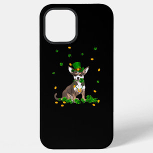 St Patricks Day Irish Chihuahua With Green Hat Gif iPhone 12 Pro Max Case