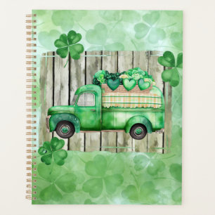 St. Patrick's Day Irish Clovers Vintage Truck Planner