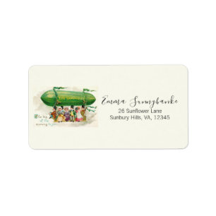 St. Patrick's Day Irish Colourful Retro Zeppelin Label