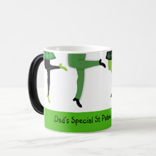 St Patrick's Day Irish Dancers' Legs Magic Mug
