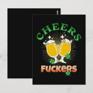 St Patricks Day Irish Drinkin Postcard