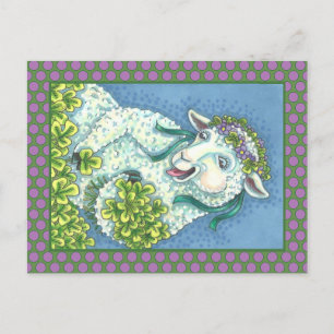 ST. PATRICK'S DAY IRISH EWE, SHEEP POSTCARD