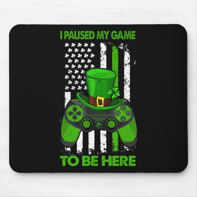St Patricks Day Irish Flag Gamer Video Game Contro Mouse Mat (Front)
