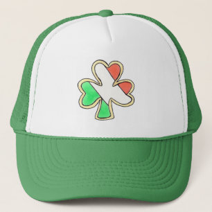 St. Patrick's Day Irish Flag Lucky Shamrock Cookie Trucker Hat