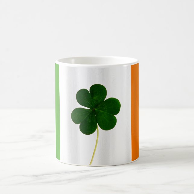 St. Patrick's Day Irish Flag Shamrock Ireland Mug (Center)