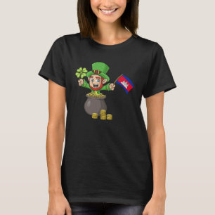 St Patricks Day Irish Green Cambodia Khmer Cambodi T-Shirt