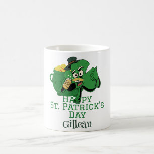 St. Patrick's Day Irish green hat lucky Shamrock T Coffee Mug