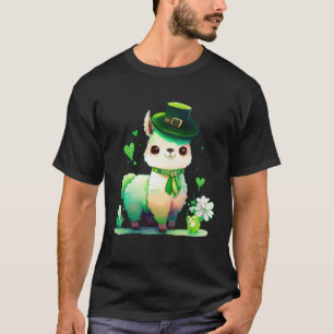 St Patrick's Day Irish Lama Happy St Patrick's T-Shirt