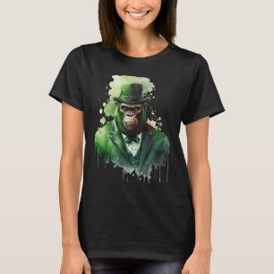 St Patricks Day Irish Leprechaun Gorilla St Pat's  T-Shirt