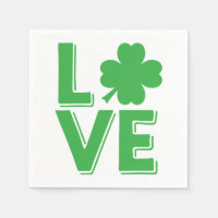 St. Patrick's Day Irish Love  Green Shamrock