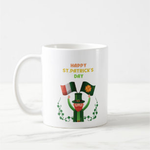 St. Patricks Day Irish- Lucky Irish Shamrock       Coffee Mug