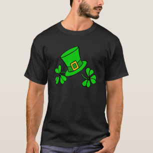 St Patricks Day Irish Lucky Shamrock Green C Patty T-Shirt