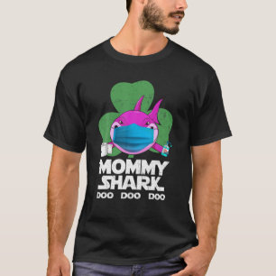 St Patricks Day Irish Mummy Shark Quarantine Mothe T-Shirt
