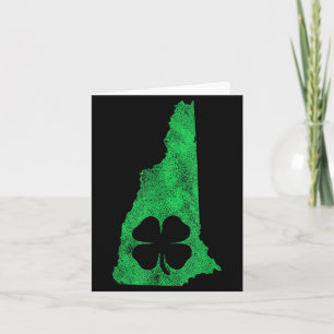 St. Patrick's Day Irish New Hampshire Shamrock Sai Card