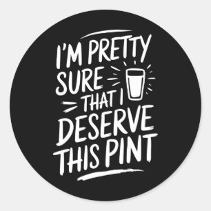 St Patricks Day Irish Pride Funny Shamrock Parade Classic Round Sticker